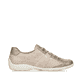 Metallische remonte Damen Schnürschuhe R3403-60 mit einem Reißverschluss. Schuh Innenseite.