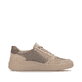 Beige-bronzene remonte Damen Sneaker D3E05-90 mit der ultraleichten lightsole+. Schuh Innenseite.