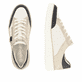 Weiße remonte Damen Sneaker D2E04-80 mit Reißverschluss sowie der Komfortweite G. Schuh von oben, liegend.