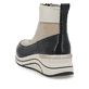 
Braunbeige remonte Damen Sneaker D0T71-60 mit Reißverschluss sowie einem Keilabsatz. Schuh von hinten