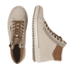 Beige-braune remonte Damen Schnürstiefel D0772-62. Schuh von oben, liegend.