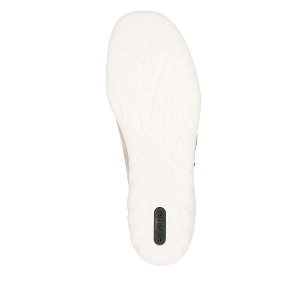 Goldene vegane remonte Damen Schnürschuhe R3408-91 mit einem Reißverschluss. Schuh Laufsohle.