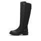 Schwarze remonte Hochschaftstiefel D0B72-01 mit wasserabweisender TEX-Membran. Schuh Außenseite.