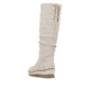 
Schneeweiße remonte Damen Hochschaftstiefel R8475-80 mit einer flexiblen Profilsohle. Schuh von hinten