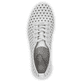Weiße remonte Damen Schnürschuhe R7101-80 mit der Komfortweite G. Schuh von oben.