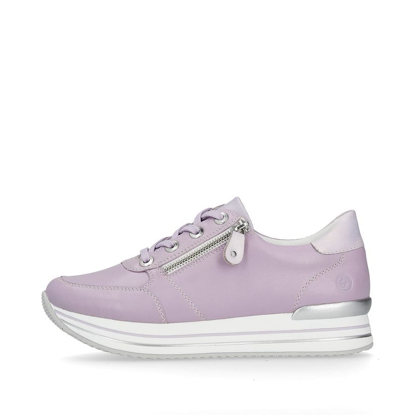 Lilane remonte Damen Sneaker D1302-30 mit Reißverschluss sowie Komfortweite G. Schuh Außenseite.
