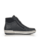 Schwarze remonte Damen Schnürstiefel D0772-01 mit wasserabweisender TEX-Membran. Schuh Innenseite.