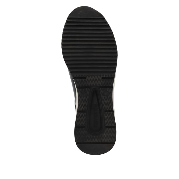 Braunbeige remonte Damen Sneaker D0T71-60 mit Reißverschluss sowie einem Keilabsatz. Schuh Laufsohle