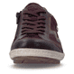 Weinrot-bronzene remonte Damen Schnürschuhe R1443-35. Schuh von vorne.