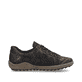 Urbanschwarze remonte Damen Schnürschuhe R1402-07 mit Schnürung und Reißverschluss. Schuh Innenseite