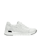 Silberne remonte Damen Sneaker Low R6700-91 mit einem Reißverschluss. Schuh Innenseite.