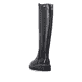 Schwarze remonte Hochschaftstiefel D4B71-00 mit wasserabweisender TEX-Membran. Schuh von hinten.