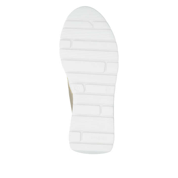 Weißgraue vegane remonte Damen Schnürschuhe D2V02-80 mit einem Reißverschluss. Schuh Laufsohle.