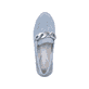 
Himmelblaue remonte Damen Loafers R2544-10 mit einer flexiblen Profilsohle. Schuh von oben