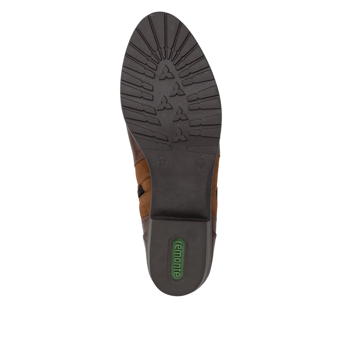 Braune remonte Damen Stiefeletten D6893-22 mit einem Reißverschluss. Schuh Laufsohle.