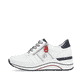 Weiße remonte Damen Sneaker Low D0T04-81 mit Reißverschluss sowie Extraweite H. Schuh Außenseite.