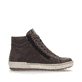Braune remonte Damen Schnürstiefel D0772-25 mit wasserabweisender TEX-Membran. Schuh von hinten.