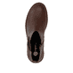 Braune remonte Chelsea Boots D0A70-22 mit Reißverschluss sowie Komfortweite G. Schuh von oben.
