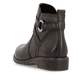 Espressobraune remonte Damen Stiefeletten D0F77-25 mit Schmuck-Element. Schuh von hinten.