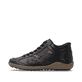 Schwarz-bronzene remonte Damen Schnürstiefel R1454-03. Schuh Außenseite.