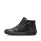 Bottines remonte noires pour femmes D0783-00 avec membrane remonteTEX. Côté extérieur de la chaussure.