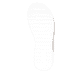 Goldene vegane remonte Riemchensandalen D1J60-91 mit einem Gummizug. Schuh Laufsohle.