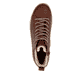 Braune remonte Damen Schnürstiefel D2U75-24 mit wasserabweisender TEX-Membran. Schuh von oben.
