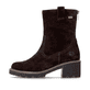 Dunkelbraune remonte Damen Kurzstiefel D0A82-25. Schuh Außenseite.