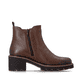 Braune remonte Chelsea Boots D0A70-22 mit Reißverschluss sowie Komfortweite G. Schuh Innenseite.