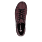 Weinrote remonte Damen Schnürschuhe D1E03-35 mit einem Reißverschluss. Schuh von oben.
