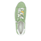 Grüne remonte Damen Sneaker Low D1C06-52 mit Reißverschluss sowie Komfortweite G. Schuh von oben.