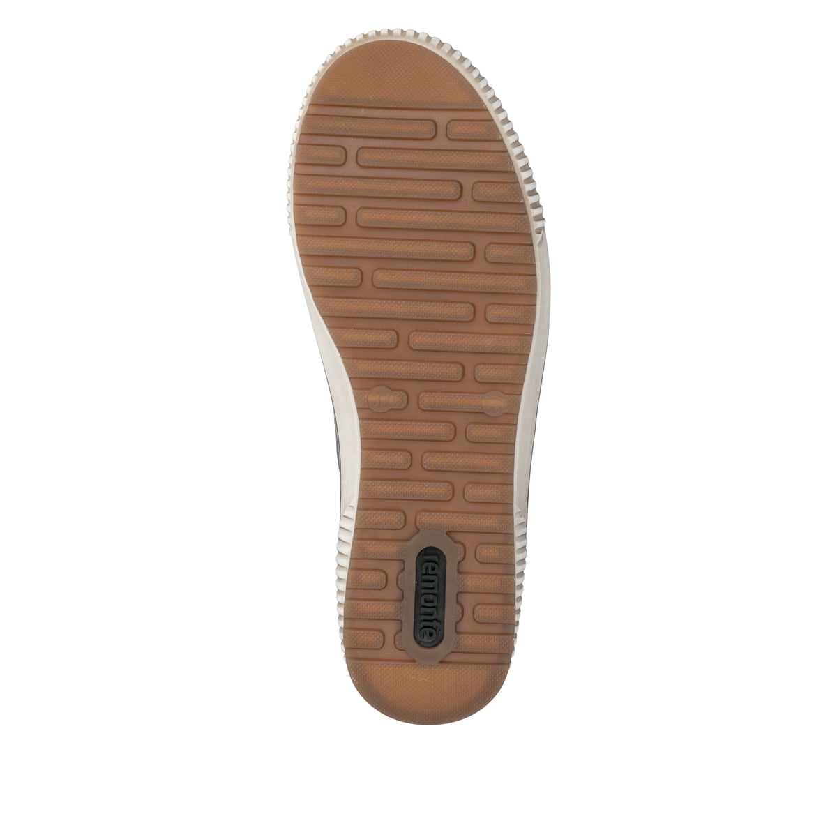 Dunkelblau-braune remonte Damen Schnürstiefel D0772-16. Schuh Laufsohle.
