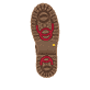 Nussbraune remonte Damen Schnürstiefel D9378-22 mit Flip-Grip Sohle. Schuh Laufsohle.