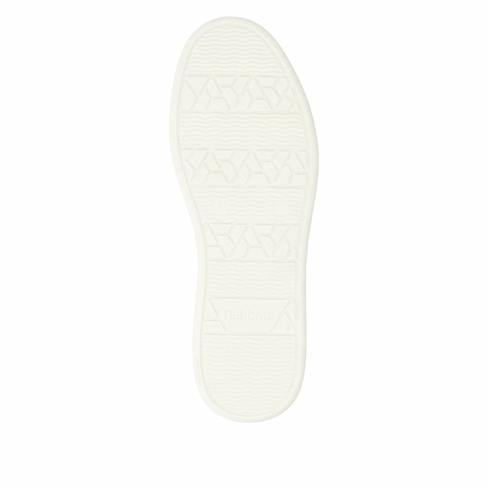 Goldene vegane remonte Damen Sneaker D2E05-60 mit einem Reißverschluss. Schuh Laufsohle.
