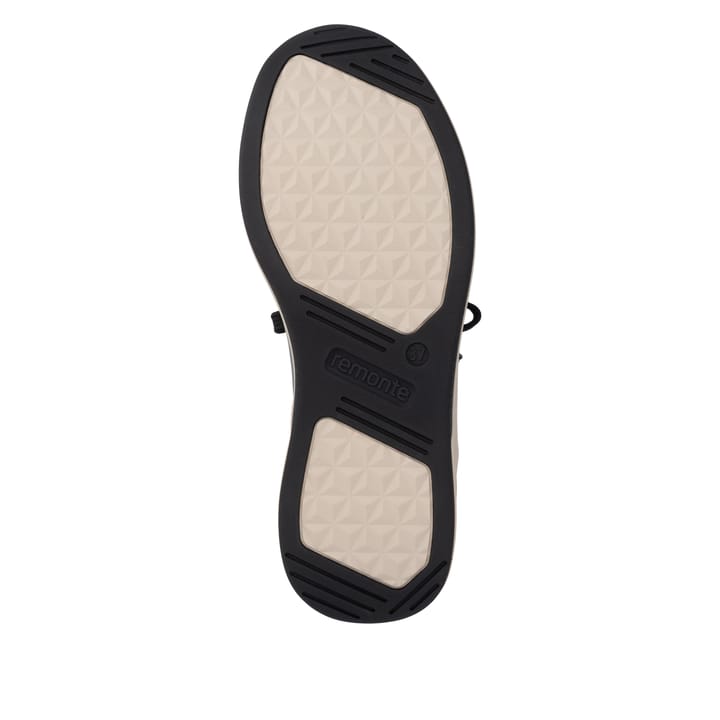 Mocassins remonte noirs femmes D3V01-02 avec fermeture éclair décorative. Semelle extérieure de la chaussure.