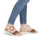 Mules remonte métalliques pour femme R6858-90 avec boucle tendance. Chaussure au pied.