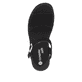 Schwarze remonte Damen Riemchensandalen D1N50-00 mit einem Klettverschluss. Schuh von oben.