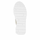 Weißgraue vegane remonte Damen Schnürschuhe D2V02-80 mit einem Reißverschluss. Schuh Laufsohle.