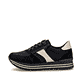 Schwarze remonte Damen Sneaker D1330-03 mit Reißverschluss sowie Komfortweite G. Schuh Außenseite.