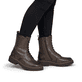 Braune remonte Damen Schnürstiefel D4B73-25 mit wasserabweisender TEX-Membran. Schuh am Fuß.