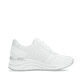 Weiße remonte Damen Sneaker Low D0T06-80 mit Reißverschluss sowie Extraweite H. Schuh Innenseite.