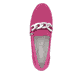 
Himmelblaue remonte Damen Loafers R2544-10 mit einer flexiblen Profilsohle. Schuh seitlich schräg