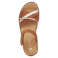 
Karamellbraune remonte Damen Riemchensandalen D2058-24 mit einer Profilsohle. Schuh von oben