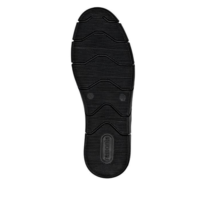 Schwarze remonte Chelsea Boots D1T71-01 mit Reißverschluss sowie Komfortweite G. Schuh Laufsohle.