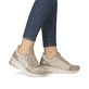 Baskets basses remonte métalliques pour femme D2401-61. Chaussure au pied.