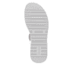 Graphitgraue remonte Damen Riemchensandalen D1J50-80 mit einem Elastikeinsatz. Schuh Laufsohle.