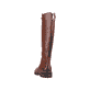
Karamellbraune remonte Damen Hochschaftstiefel D0B72-22 mit einer Profilsohle. Schuh von hinten