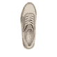 Baskets basses remonte métalliques pour femme D2401-61. Chaussure vue de dessus.