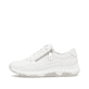Weiße remonte Damen Sneaker Low D1S03-82 mit Reißverschluss sowie Komfortweite G. Schuh Außenseite.