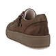 Braune remonte Damen Sneaker D2T00-24 mit wasserabweisender remonteTEX-Membran. Schuh von hinten.